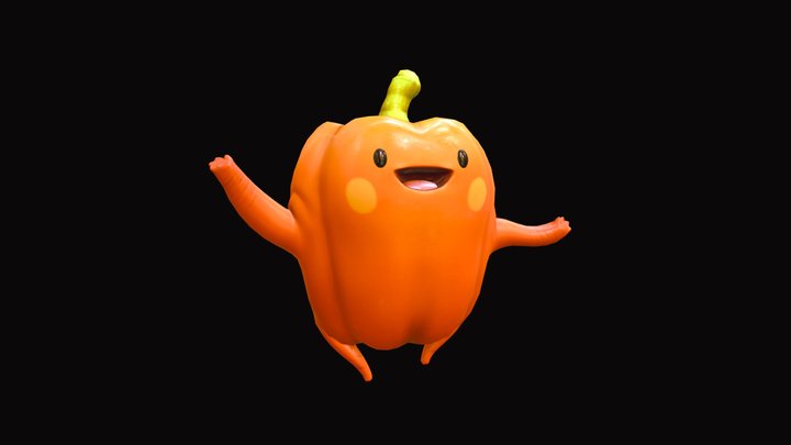 Bell Pepper - Cute Creature 3D Model