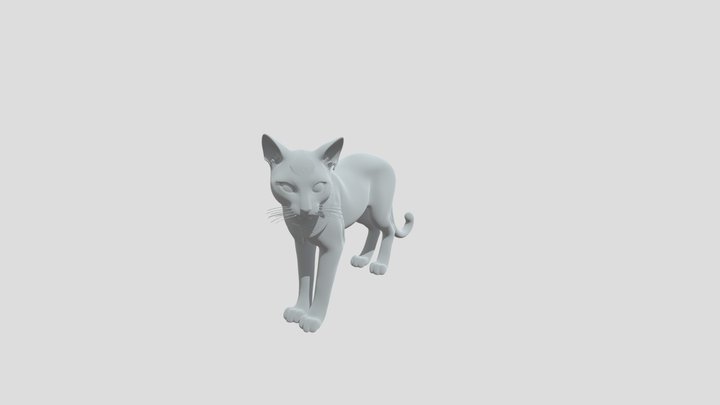cat like from Egipt 3D Model