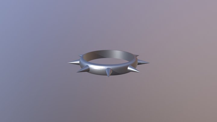 Spiked Ring for Arms 2 3D Model
