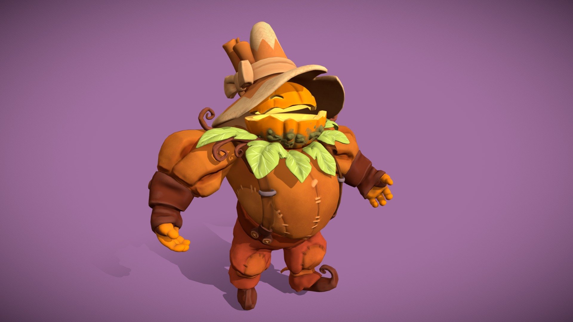 Stylized Pumpkin Creature - 3D model by Lisa Dhaenens (@4lisalisa ...