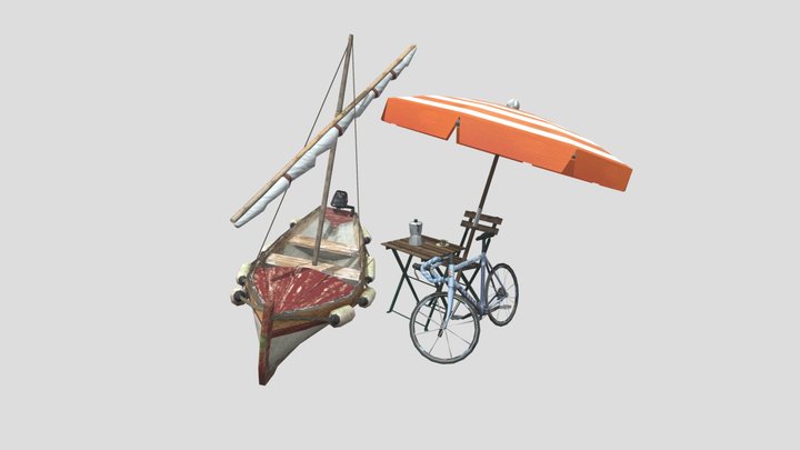 DAE 5 Finished props - By the ocean 3D Model