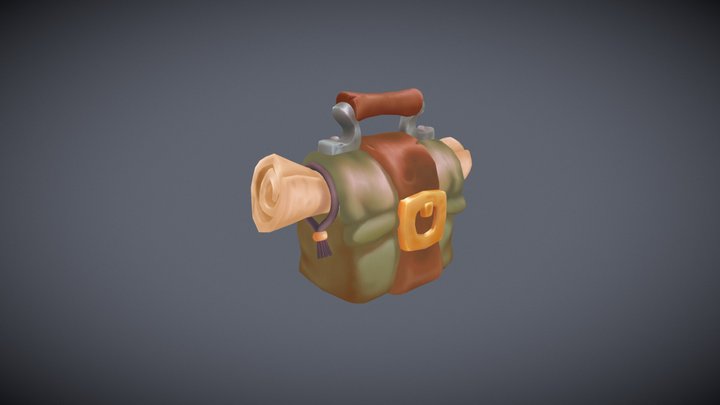 Stylised Travel Bag - Evan Kunakh 3D Model