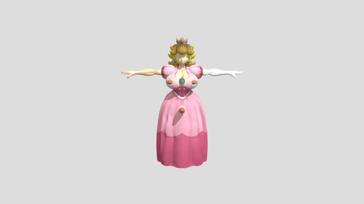 Coronation_peach_normal 3D Model
