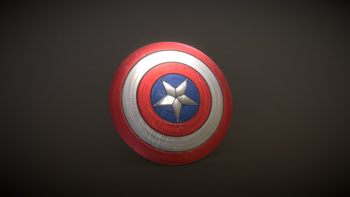 Cap Shield 3D Model