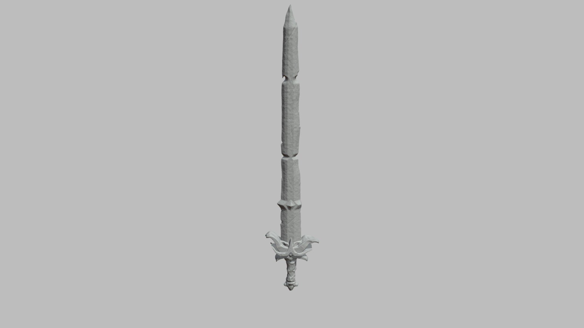 Fantasy Sword after archaeological recovery
