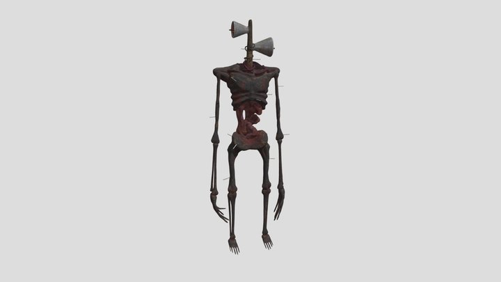 Siren Head Stranded Model With Animation 3D Model