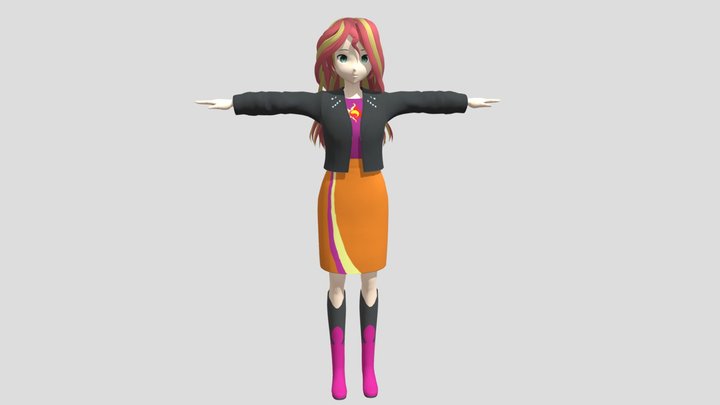 Sunset Shimmer Other Cloth – Kostenloses 3D-Modell STL