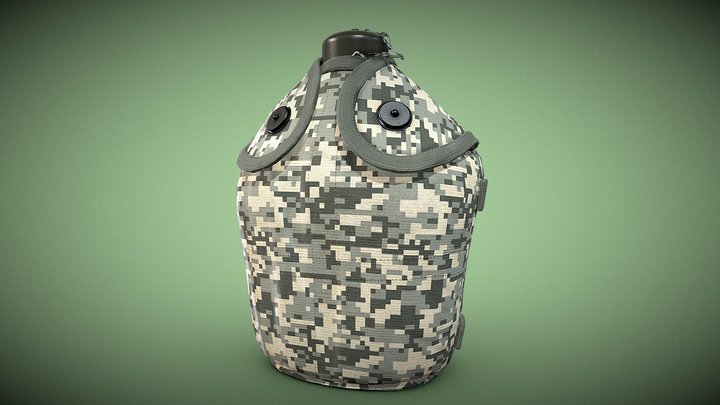 Military/Tactical Cover Bag Bottle Pouch_02 – Gratis 3D-model STL