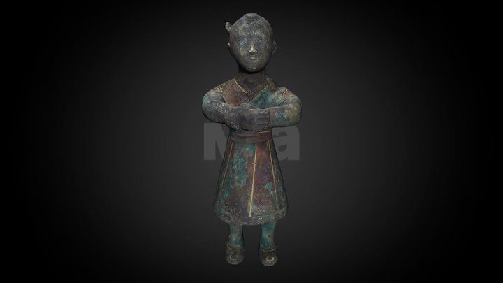 Standing figure, 5th-4th century BCE – Free 3D Model STL