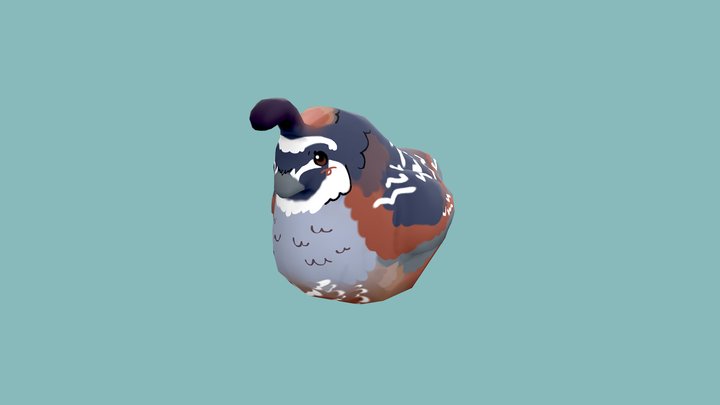 [Prop] Lowpoly Quail! 3D Model