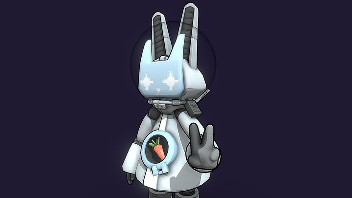 Space Bunny 3D Model