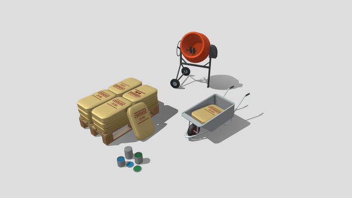 Building Materials 3D Model