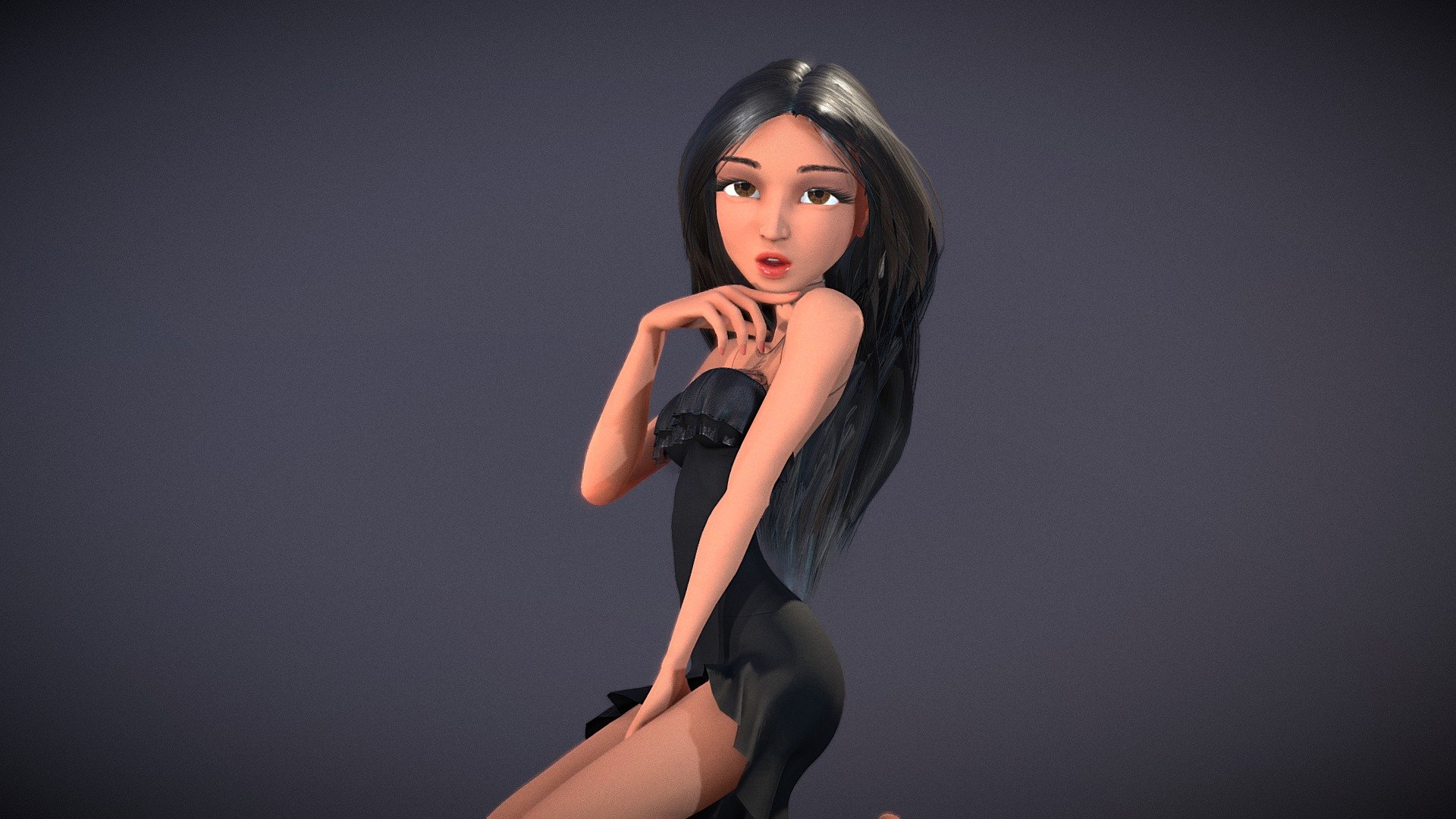 Ming Mei Rigged Woman Character 3d Model By Tomcat Tjentom1 [7182d67] Sketchfab