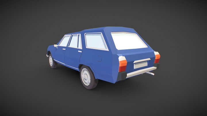 Peugeot 504 break 3D Model