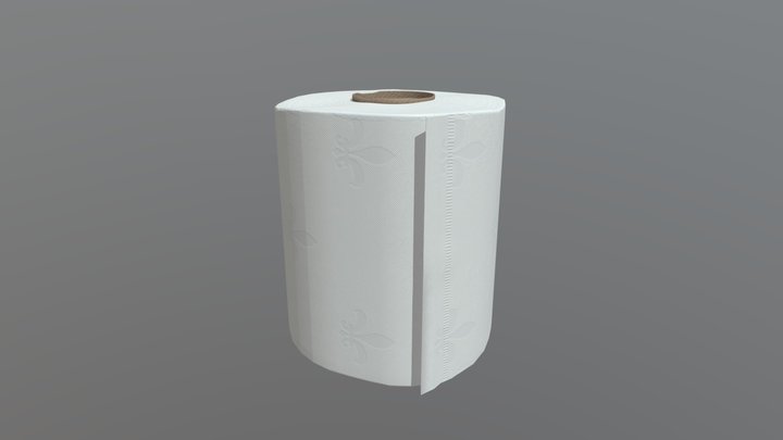 Toilet Paper Roll Asset 3D Model
