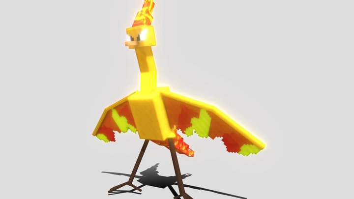 HO-OH LEGENDARY POKEMON 3D model 3D printable