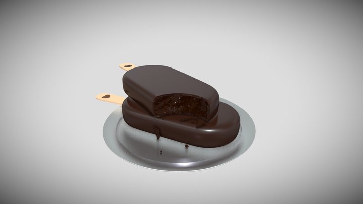 Chocobar Ice Cream 3D Model