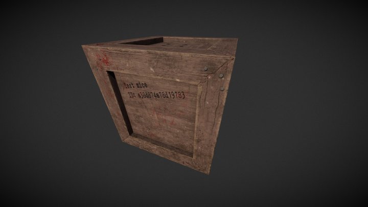 science test stylised crate