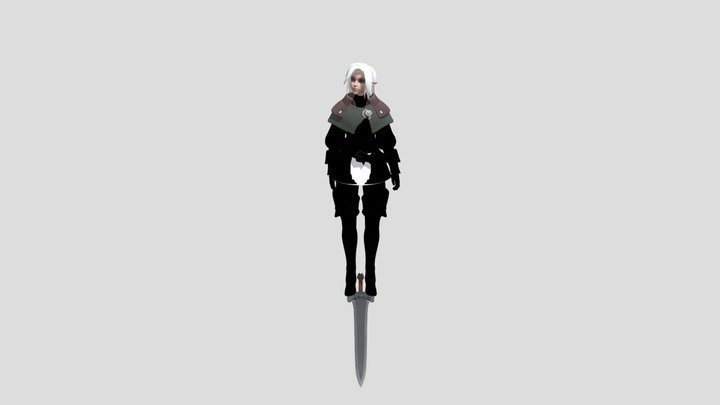 Walk Cycle 3D Model