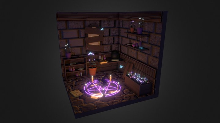 Witch's Room - Modular Environment Assessment 3D Model