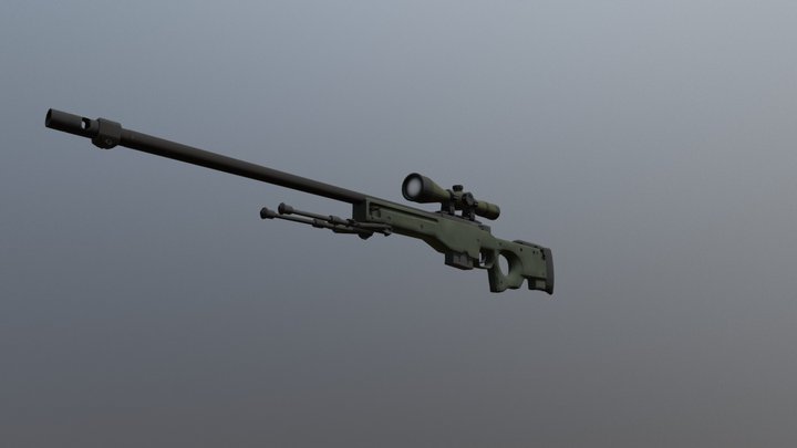 CS:GO AWP 3D Model