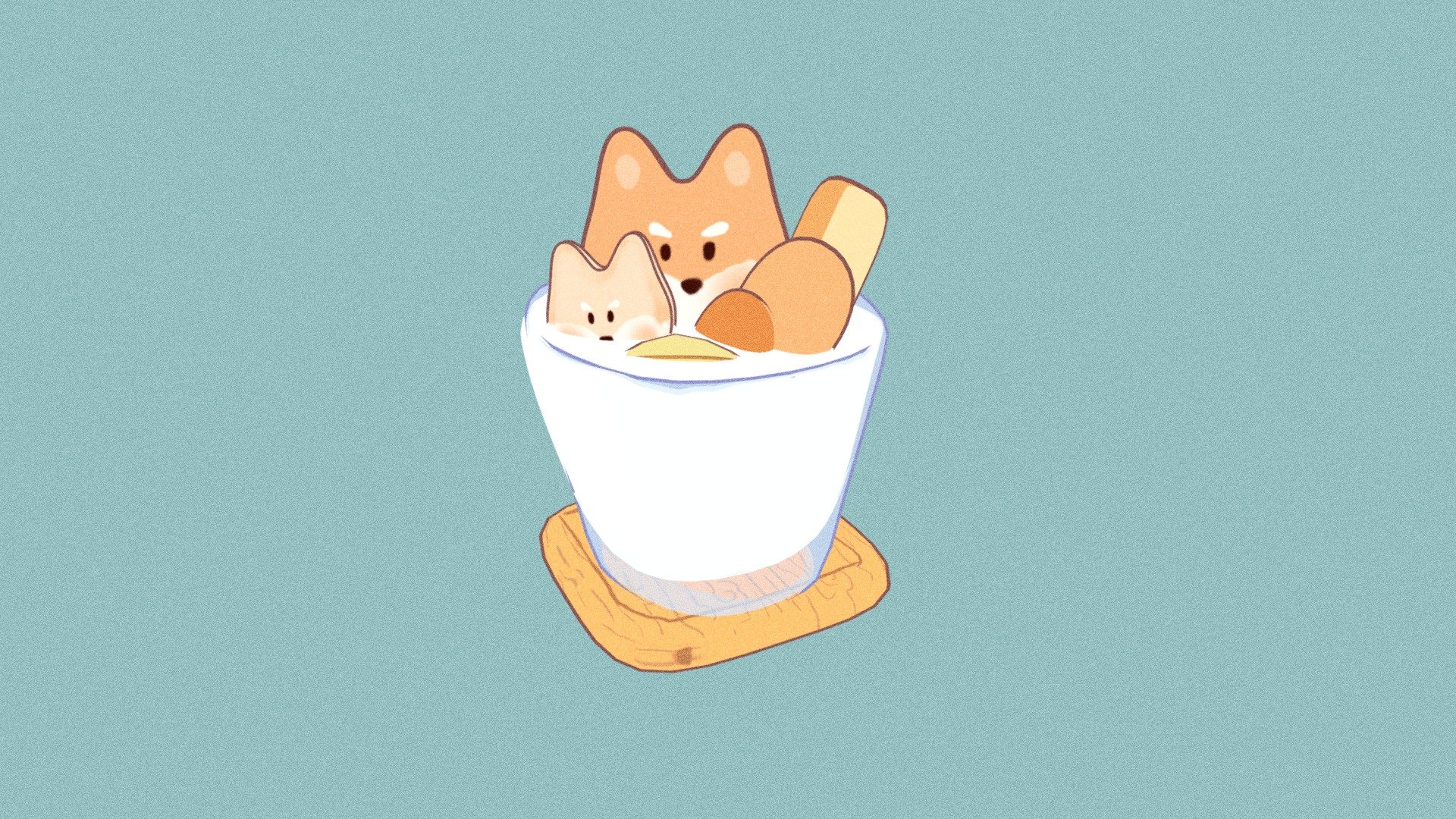 Shiba Baker Inu cafe