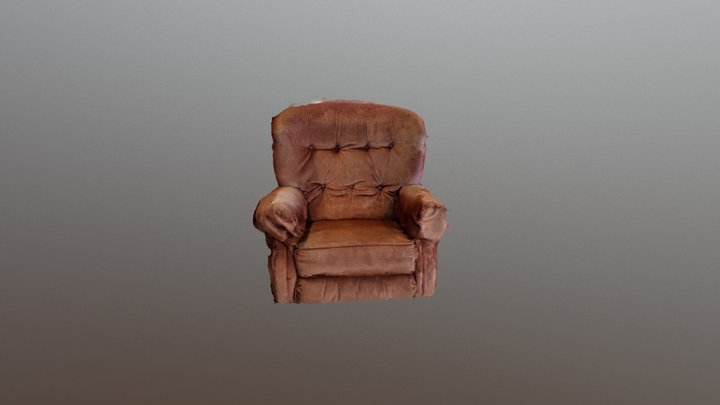 Salvation army Velvety Couch 3D Model