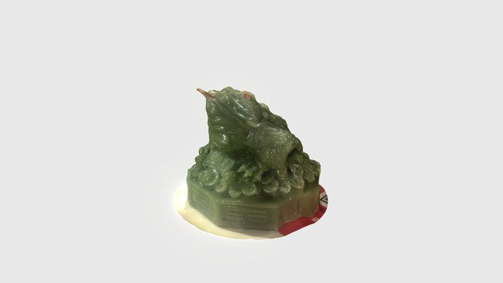 Chinese Jade Toad 3D Model