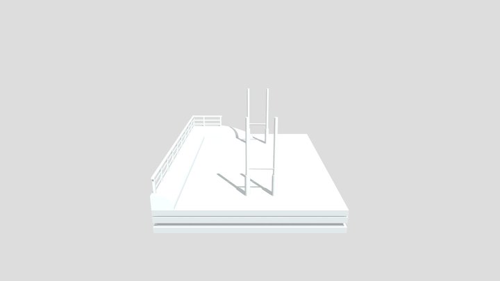 Rugby Field 3D Model