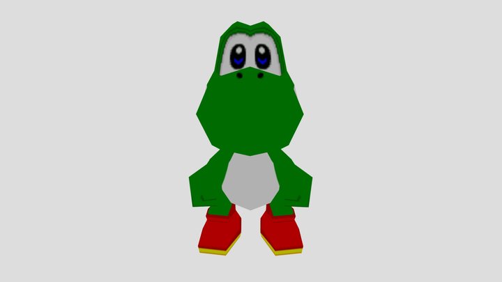 Yoshi (Mario Party 1) – Free 3D Model STL