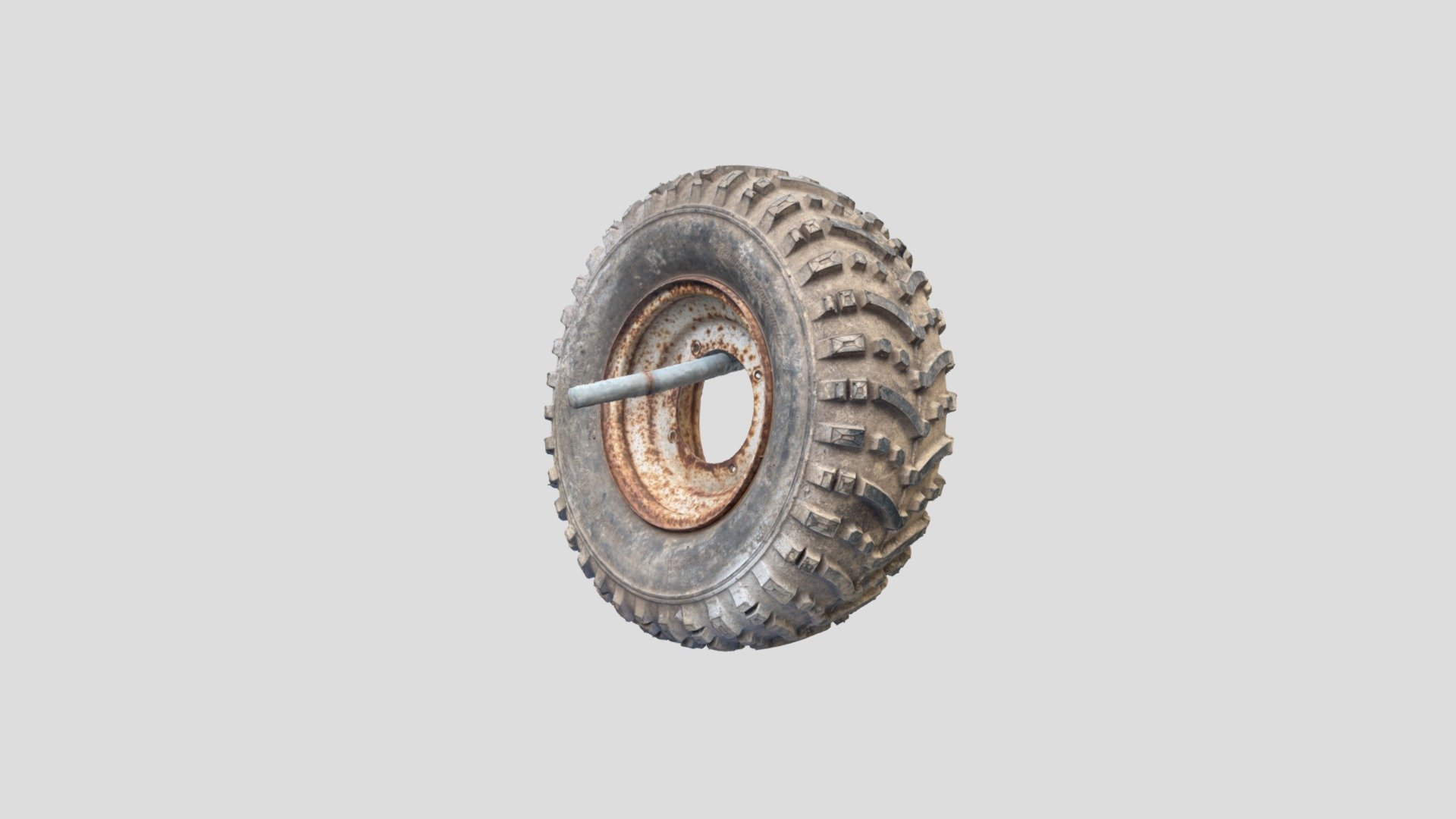 Quad Bike Wheel & Tyre Scan Download Free 3D model by emcderm