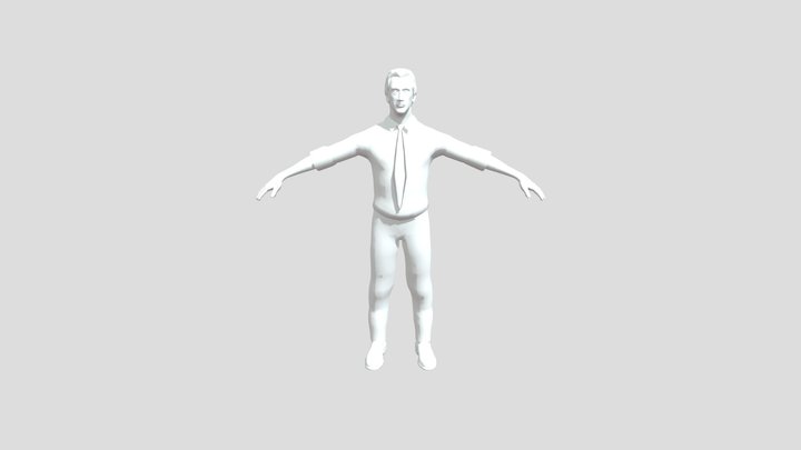 John Constantine/Keanu Reeves Retopologia 3D Model