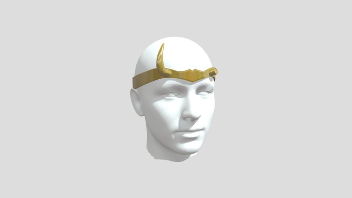 Lady loki's Helmet (Crown) 3D Model