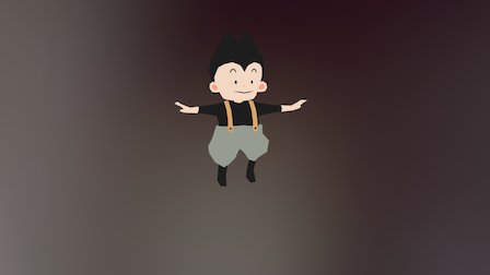 Hero Low Poly 3D Model