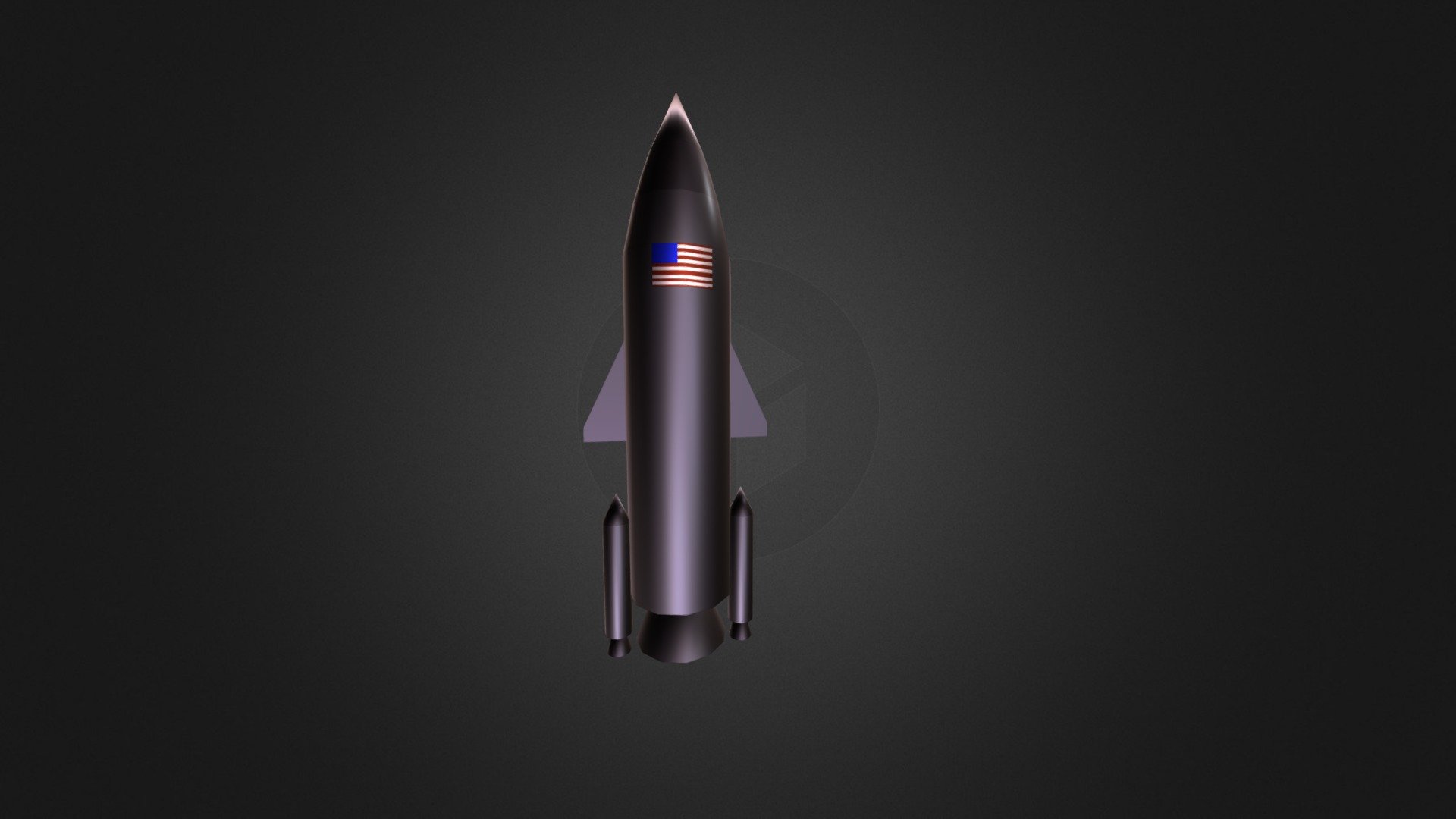 Game asset - Low poly Rocket