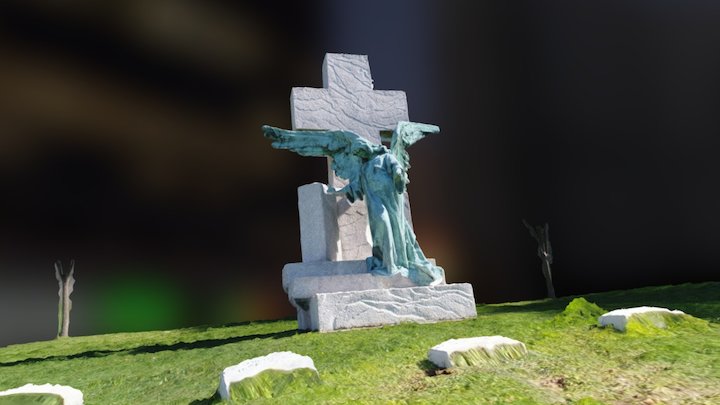 Angel Statue, Allegheny Cemetery, PGH, PA 3D Model
