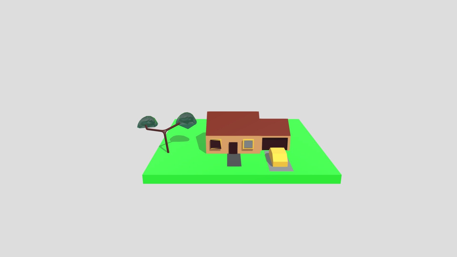 Casa con arbol