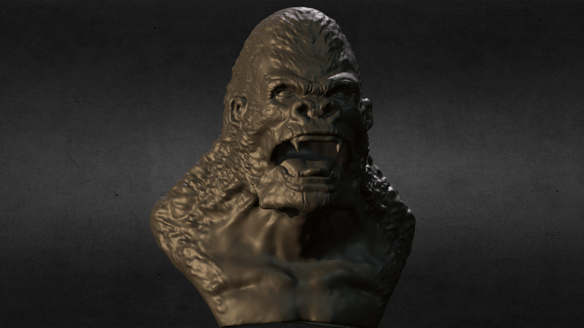 Gorilla Bust - 3D model by Masterclip 3D (@masterclip) [718e89a ...