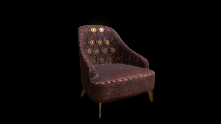 Substance LP chair UVW 3D Model