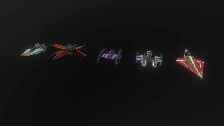 Starfighters 3D Model
