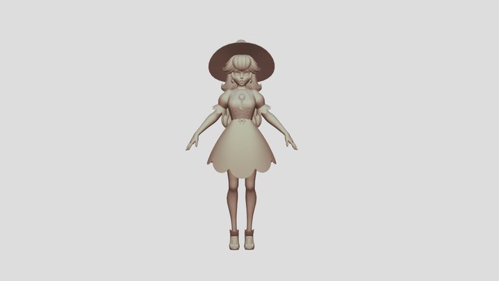 Magical Peach 3D Model