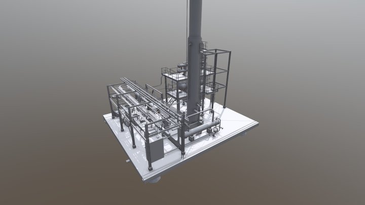 Gas Stabilizer Plant 3D Model
