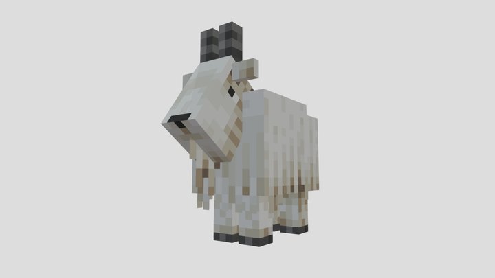 Minecraft Goat 3D Model