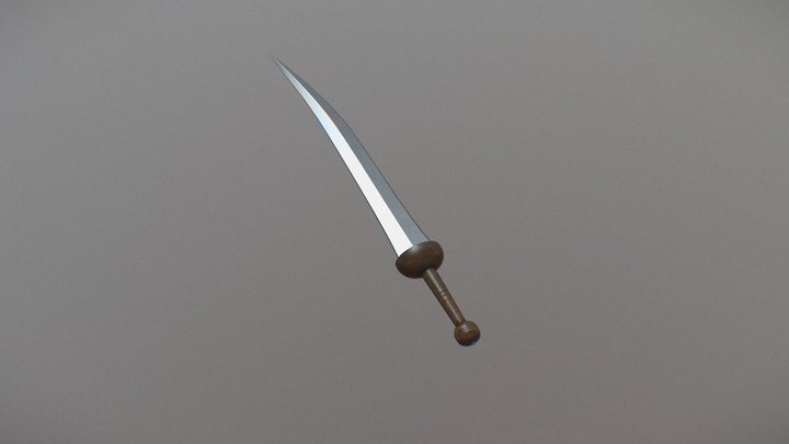 Roman Gladiator Sword 3D Model