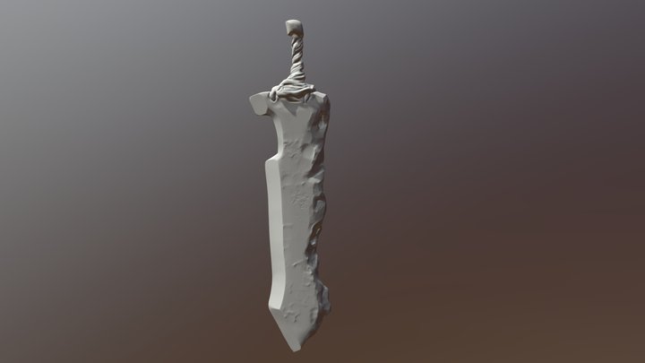 Damaged sword 3D Model