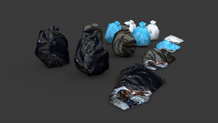 PSX Trash Bags 3D Model