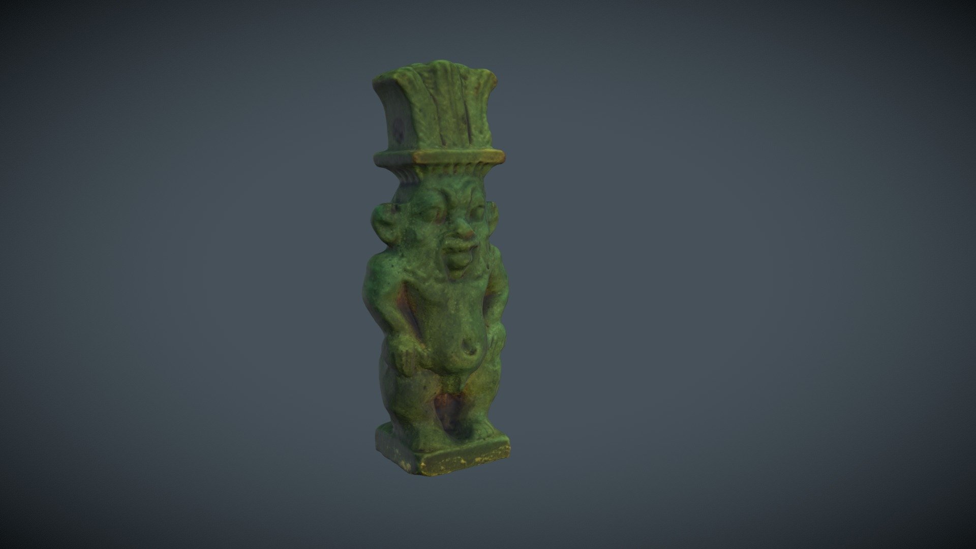 Small Faience Bes - 3D model by ThinkSee3D [719279e] - Sketchfab