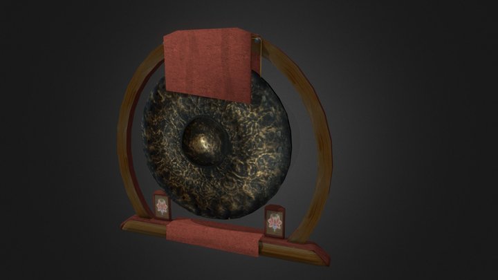 Arched Gong 3D Model