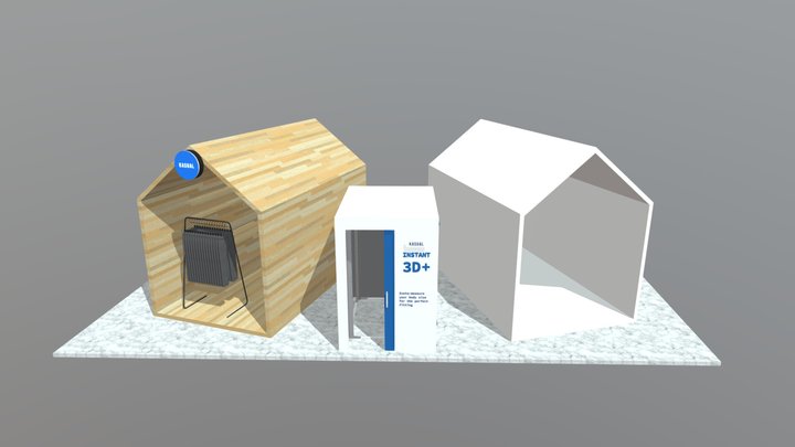 Astha Booth 3D Model