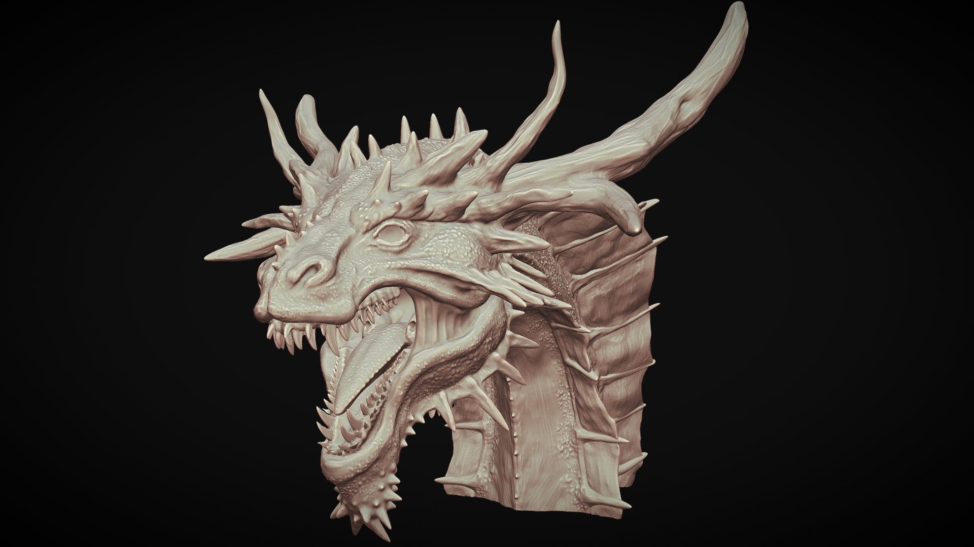 Dragon Head Sculpt - Buy Royalty Free 3D model by Panki6 [7194cdc ...